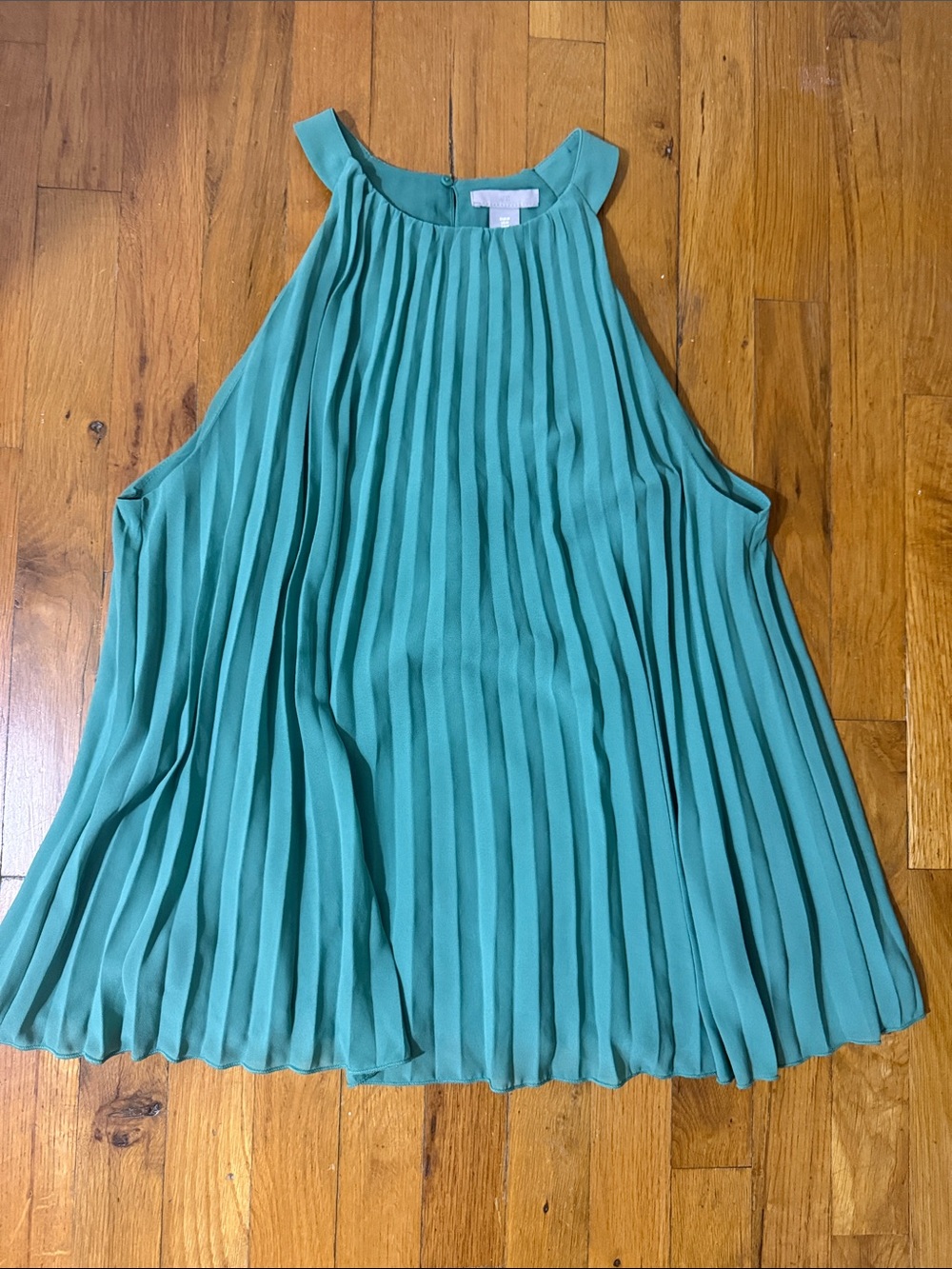 NWT H&M Pleated High-Neck Sleeveless Top - Teal